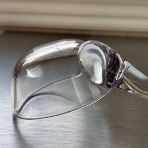 Glass Crystal Punch Bowl Ladle w/Pour Spout & Hook Handle